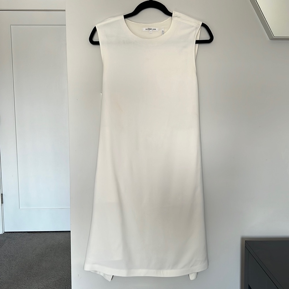 Helmut lang white shirt dress